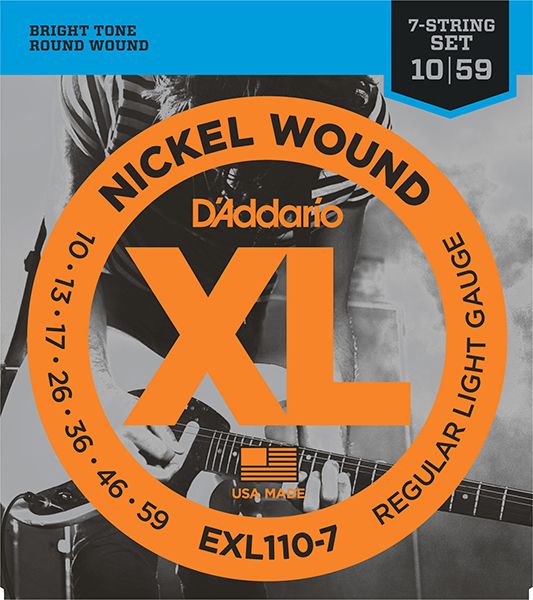 Детальная картинка товара D'Addario EXL110-7 XL NICKEL WOUND в магазине Музыкальная Тема