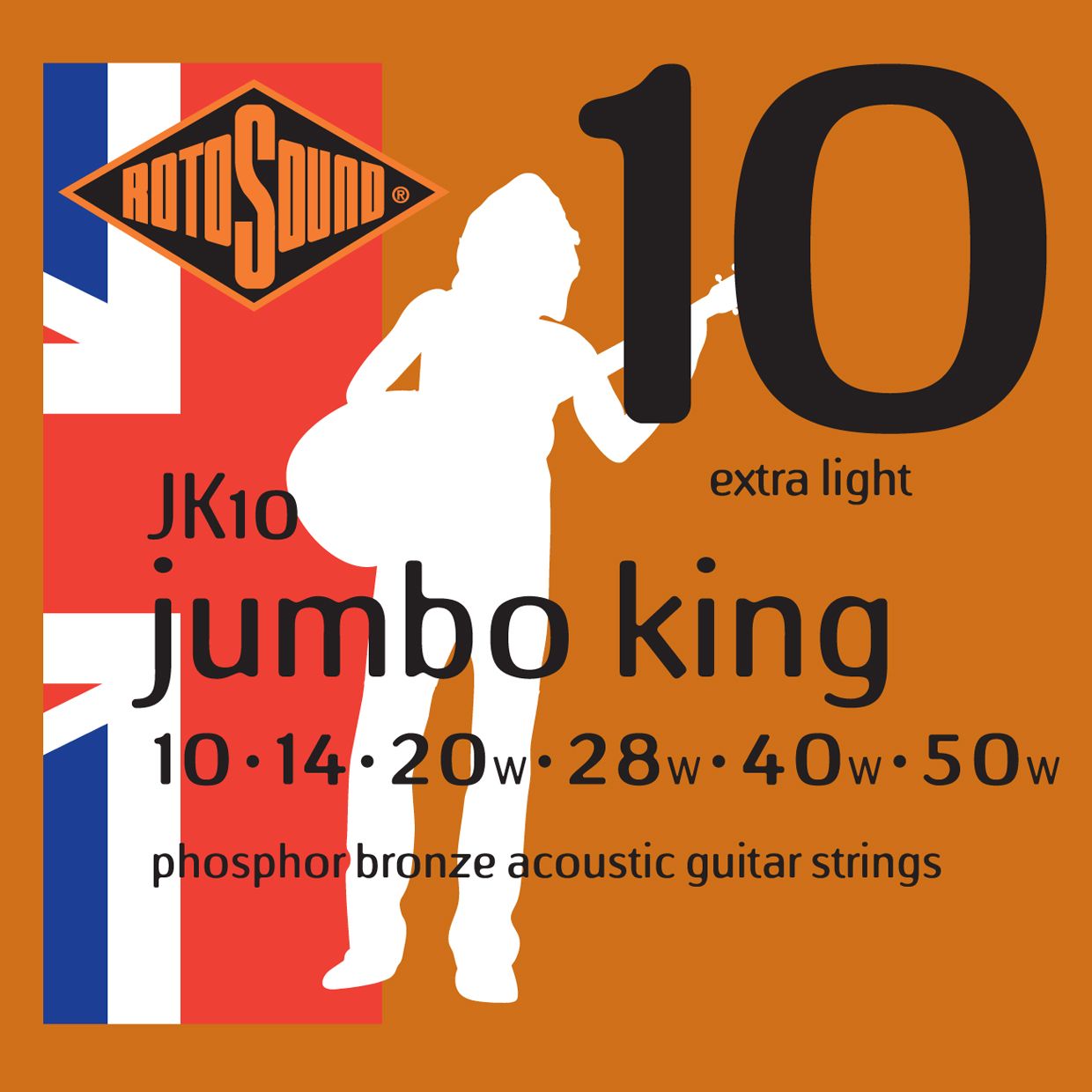 Детальная картинка товара ROTOSOUND JK10 STRINGS PHOSPHOR BRONZE в магазине Музыкальная Тема