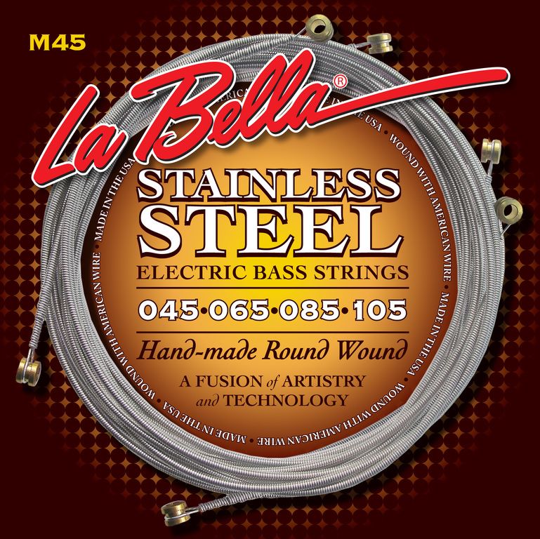 Детальная картинка товара La Bella M45 Hard Rockin' Steel Standart Lights в магазине Музыкальная Тема