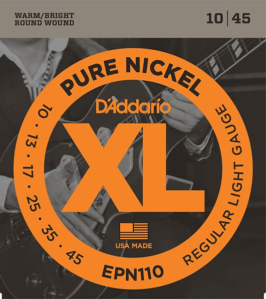 Детальная картинка товара D'Addario EPN110 XL PURE NICKEL в магазине Музыкальный Мир