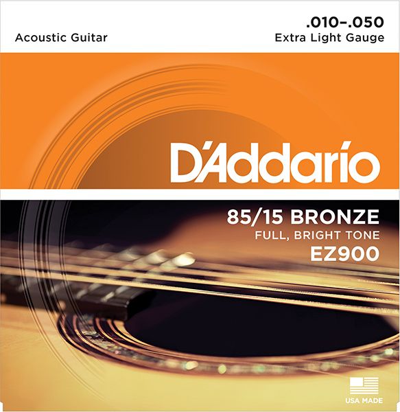 Детальная картинка товара D'Addario EZ900 AMERICAN BRONZE 85/15 в магазине Музыкальная Тема