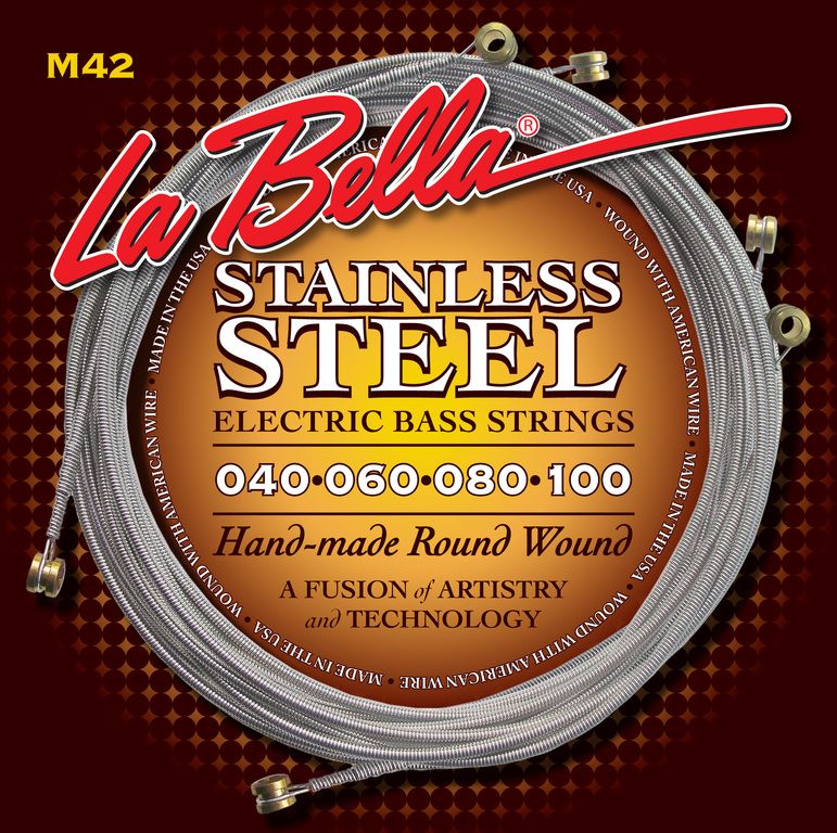 Детальная картинка товара La Bella M42 Hard Rockin' Steel Custom Lights в магазине Музыкальная Тема